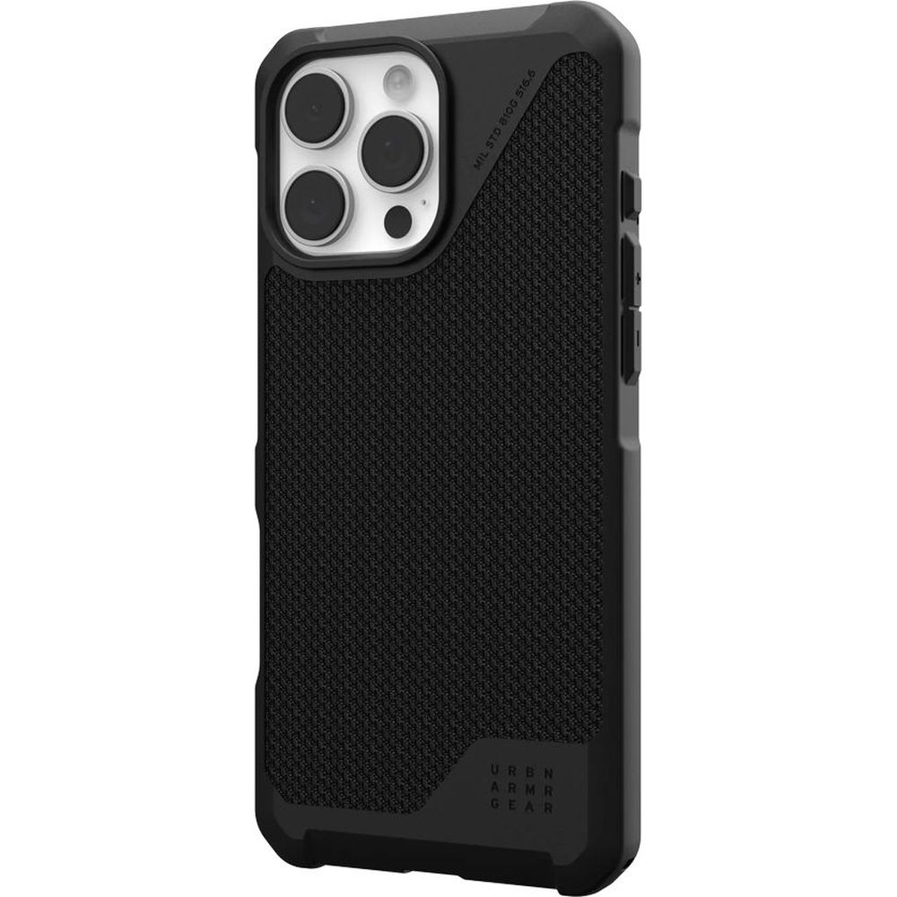 Etui pancerne Urban Armor Gear Metropolis LT Kevlar MagSafe do Apple iPhone 16 Pro Max, czarne z kevlarem